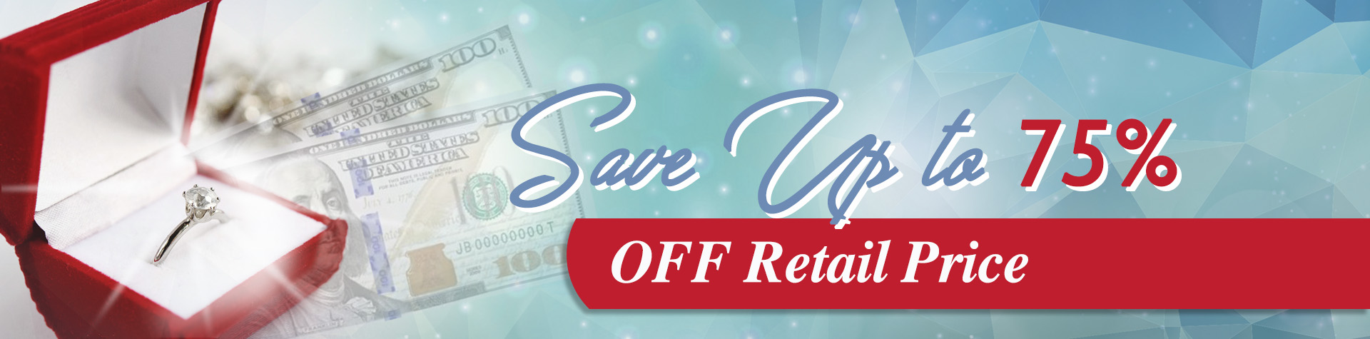 save up to 75% off retail prices